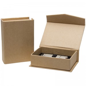 Op maat gerecycled kenmerk kraft verpakking opvouwbare opvouwbare papieren geschenkdozen voor voedsel