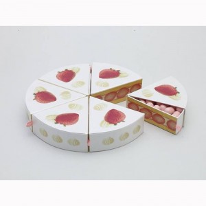 Taartvormige mooie design kartonnen doos voor snoep
